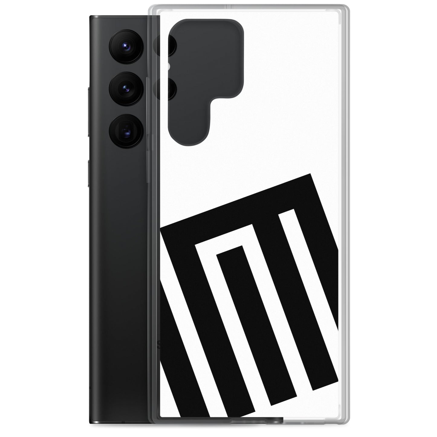 Samsung Galaxy スマホケース 源氏香之図 澪標(みおつくし)A 純白