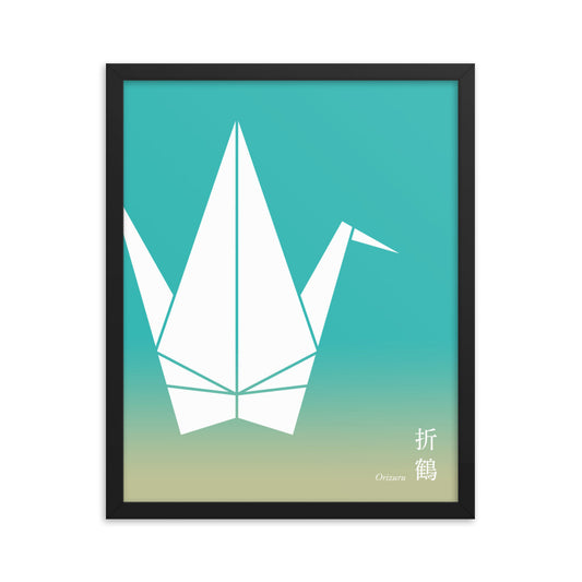 Framed Poster: Paper Crane A/Katsuiro x Ura Yanagi [8 "x10"/16 "x20"]
