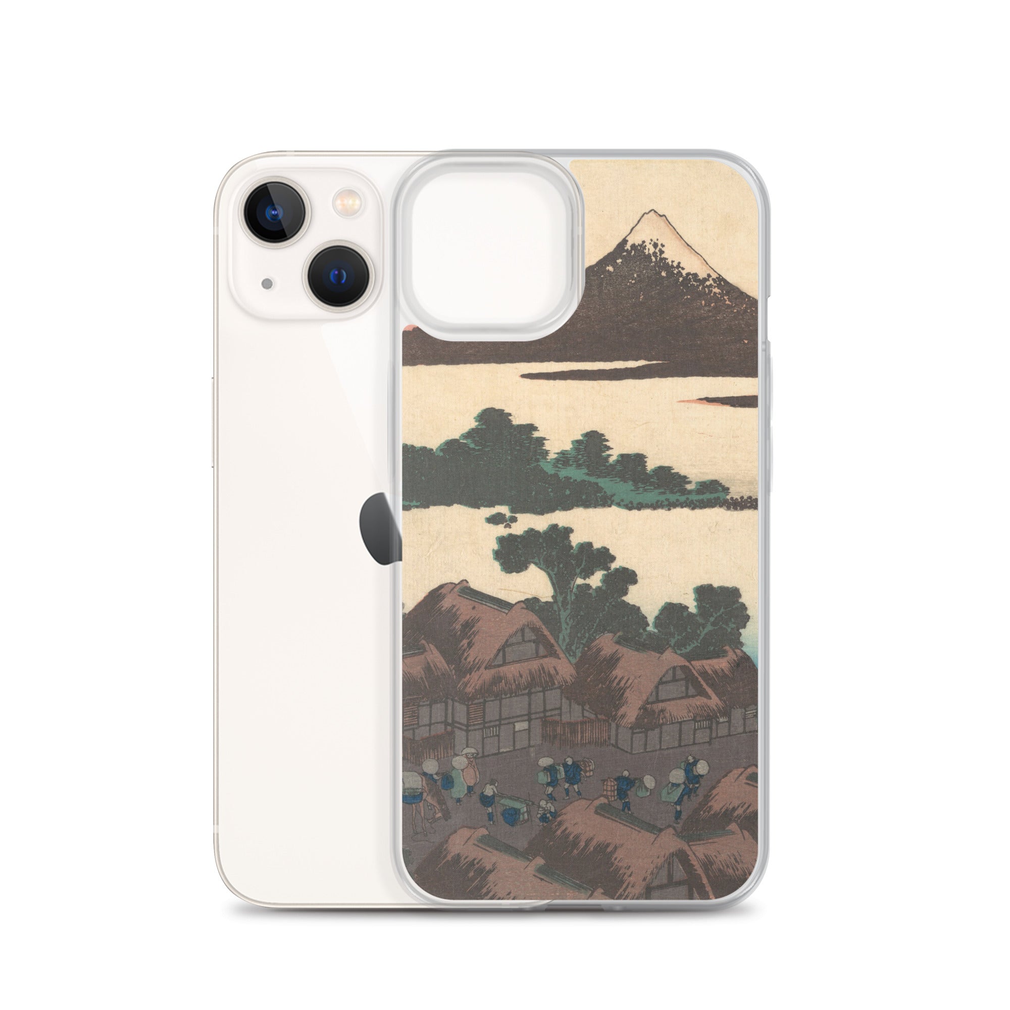 凛 ZUKOU 和風 北斎 iPhone 13 ケース 3 ス ブラック 1211 iPhoneケース