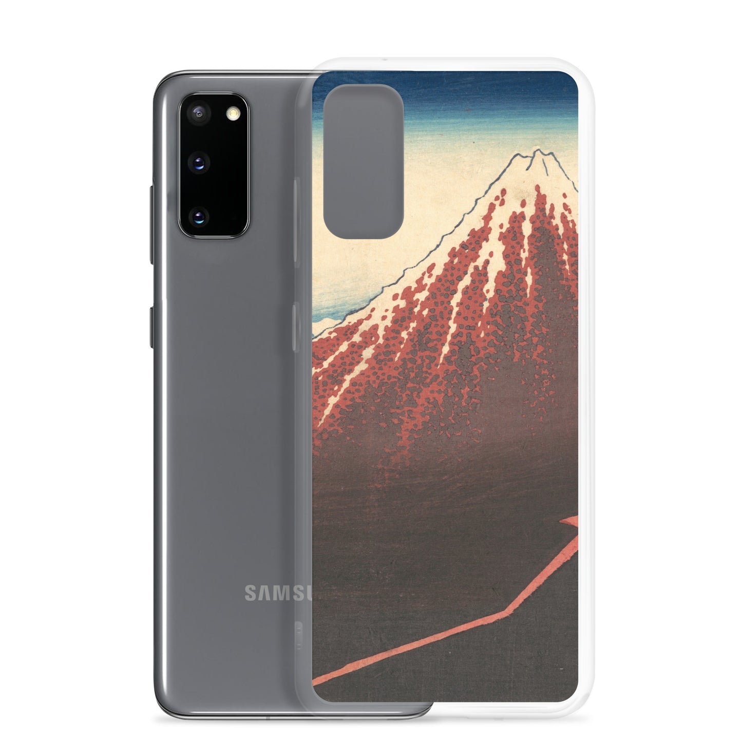 Samsung Galaxy スマホケース 山下白雨 B［冨嶽三十六景］